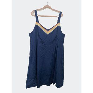 Modcloth - Navy Verve Confirmed Dress (4XL) size 28